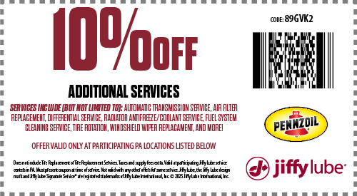 Jiffy Lube Oil Change Coupon