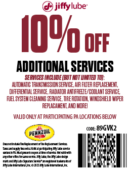 Jiffy Lube Oil Change Coupon