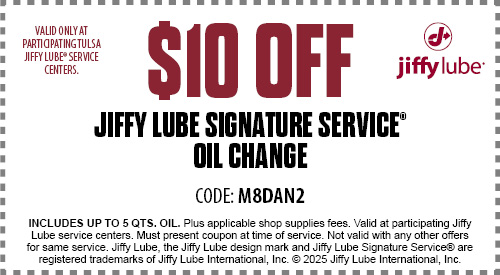 Jiffy Lube Oil Change Coupon
