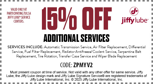 Jiffy Lube Additional Services Coupon